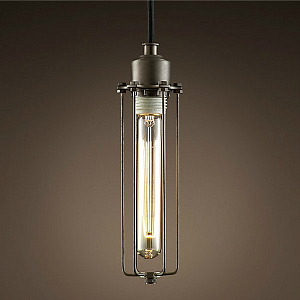 Подвесной светильник Loft Industrial Edison Cage Vetrical Momo