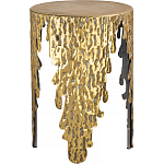 Столик дизайнерский Copper streaks варинант исполнения - 1 | Loft Concept в Сочи