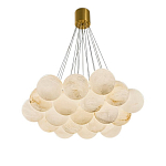 Люстра подвесная круглая с сферическими плафонами из натурального камня Glowing Spheres варинант исполнения - 10 | Loft Concept в Сочи