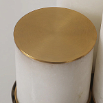 Торшер геометрический с тремя мраморными плафонами Marble Tripod варинант исполнения - 9 | Loft Concept в Сочи