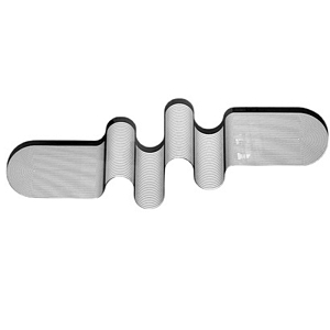 Арт-объект на стену черно-белые волны