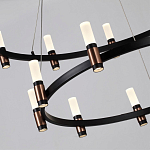 Люстра подвесная с двумя круглыми ярусами и цилиндрическими плафонами Arnaut Light варинант исполнения - 5 | Loft Concept в Сочи