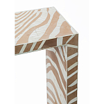 Консоль Дизайнерская Kenya Console ZEBRA Bone Inlay Beige варинант исполнения - 2 | Loft Concept в Сочи