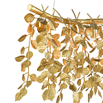 Люстра золотая с декором в виде веток эвкалипта Eucalyptus Branches варинант исполнения - 1 | Loft Concept в Сочи