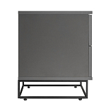 Тумба прикроватная цвета графит с ящиками Strict Lines варинант исполнения - 6 | Loft Concept в Сочи