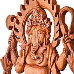 Панно из дерева Ганеша Panel With Animals варинант исполнения - 2 | Loft Concept в Сочи