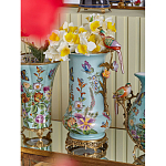 Ваза с птичкой из фарфора с бронзовыми элементами Garden of Eden варинант исполнения - 8 | Loft Concept в Сочи