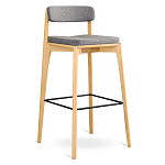 Барный стул из массива ясеня Elegant Ash Shape варинант исполнения - 2 | Loft Concept в Сочи