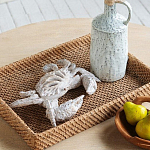 Статуэтка краб с детализированной текстурой в белом цвете Marine Accessories варинант исполнения - 6 | Loft Concept в Сочи