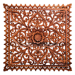 Панно из дерева квадратное Tracery Panel With Trees варинант исполнения - 1 | Loft Concept в Сочи