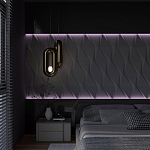 Гипсовая 3D Панель FLOCK варинант исполнения - 1 | Loft Concept в Сочи