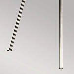 Торшер на трех тонких перекрещенных ножках с белым конусным абажуром из льна Feiss варинант исполнения - 8 | Loft Concept в Сочи