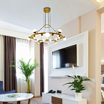 Люстра подвесная светодиодная с плафонами в форме шара Italian Globe Cedar Moss Light варинант исполнения - 1 | Loft Concept в Сочи