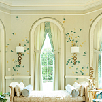 Обои ручная роспись Gingko Colourway SC-237 on grey painted Xuan paper варинант исполнения - 1 | Loft Concept в Сочи