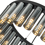 Люстра со стеклянными цилиндрическими плафонами Luminous Cylinders Smoky Round варинант исполнения - 5 | Loft Concept в Сочи