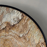 Бра с каменным диском в металлической раме Sandstone Painting варинант исполнения - 4 | Loft Concept в Сочи