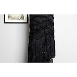 Напольная лампа черная с текстильными элементами "ЯРВИ" варинант исполнения - 4 | Loft Concept в Сочи