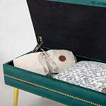 Мягкая банкетка с зоной для хранения Casket Green варинант исполнения - 3 | Loft Concept в Сочи