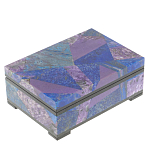 Шкатулка из натурального камня лазурит и чароит Stone Casket варинант исполнения - 1 | Loft Concept в Сочи