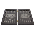 Подарочные нарды из натурального камня с гравировкой Backgammon from Stone варинант исполнения - 4 | Loft Concept в Сочи