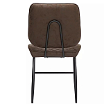 Стул с темно-коричневой обивкой из экокожи Benderson варинант исполнения - 4 | Loft Concept в Сочи
