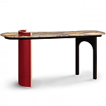 Консоль с овальной столешницей со светодиодной подсветкой Ruby варинант исполнения - 2 | Loft Concept в Сочи