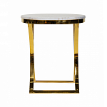 Кофейный столик на подстолье золотого цвета Noelle варинант исполнения - 3 | Loft Concept в Сочи