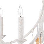 Люстра белая фактурная с подвесками из ракушек Study of Grace варинант исполнения - 1 | Loft Concept в Сочи