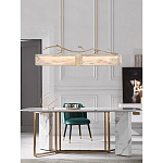 Люстра прямоугольная из фактурного стекла Chandelier Beam варинант исполнения - 3 | Loft Concept в Сочи