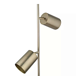 Торшер золотистый с 2-мя подвижными плафонами на белом мраморном основании Streams of Light варинант исполнения - 2 | Loft Concept в Сочи