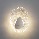 Бра с рельефным волнообразным стеклянным плафоном и вставкой из мрамора Liquid Stone варинант исполнения - 8 | Loft Concept в Сочи