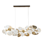 Люстра с белыми и золотистыми цветами G9 Dahlia Flowers Lamp варинант исполнения - 2 | Loft Concept в Сочи