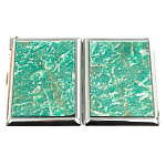 Портсигар с газовой зажигалкой из натурального камня Амазонит Stone Cigarettes Cases варинант исполнения - 9 | Loft Concept в Сочи