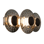 Бра из трех стеклянных фактурных дисков Eyepiece варинант исполнения - 1 | Loft Concept в Сочи