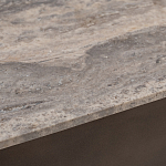 Столик журнальный квадратный  с полкой Sculptural Marble Accent с мрамором  варинант исполнения - 4 | Loft Concept в Сочи