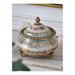 Шкатулка фарфоровая с цветочной росписью Eden Garden варинант исполнения - 5 | Loft Concept в Сочи