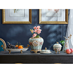 Шкатулка голубого цвета с цветочными орнаментами Blue Garden варинант исполнения - 5 | Loft Concept в Сочи