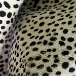 Мебельная ткань Искусственный мех  белый леопард 90 см T5-3 варинант исполнения - 4 | Loft Concept в Сочи