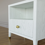 Прикроватная тумбочка с полкой Elsa Dreams White варинант исполнения - 3 | Loft Concept в Сочи