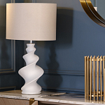 Настольная лампа с кремовым абажуром на спиралевидном основании Spun варинант исполнения - 1 | Loft Concept в Сочи