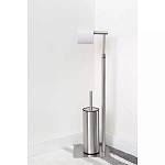 Держатель для туалетной бумаги с ершиком Chrome Bathroom Accessory варинант исполнения - 5 | Loft Concept в Сочи