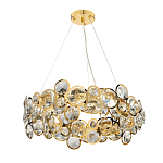 Люстра подвесная из золотых колец 57 см Golden Circles варинант исполнения - 2 | Loft Concept в Сочи