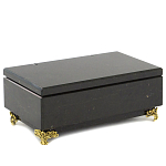 Шкатулка из натурального камня змеевик чёрного цвета Stone Casket варинант исполнения - 1 | Loft Concept в Сочи