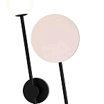 Бра с шарообразным плафоном и зеркальным круглым элементом Lunar Echo варинант исполнения - 1 | Loft Concept в Сочи