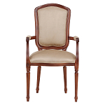 Стул с подлокотниками из натурального бука бежевый Solid Luxury варинант исполнения - 1 | Loft Concept в Сочи