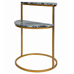 Кофейный столик с подстольем из металла Halves варинант исполнения - 1 | Loft Concept в Сочи