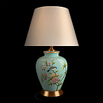 Настольная лампа голубая с изображением птиц Slip Away варинант исполнения - 8 | Loft Concept в Сочи