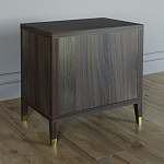 Тумба прикроватная с двумя ящиками Elsa Dreams Walnut варинант исполнения - 4 | Loft Concept в Сочи