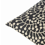 Подушка декоративная черного цвета Blossom Essence Grace варинант исполнения - 2 | Loft Concept в Сочи