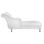 Кушетка белая с мягкой обивкой из велюра Michael Couch варинант исполнения - 2 | Loft Concept в Сочи